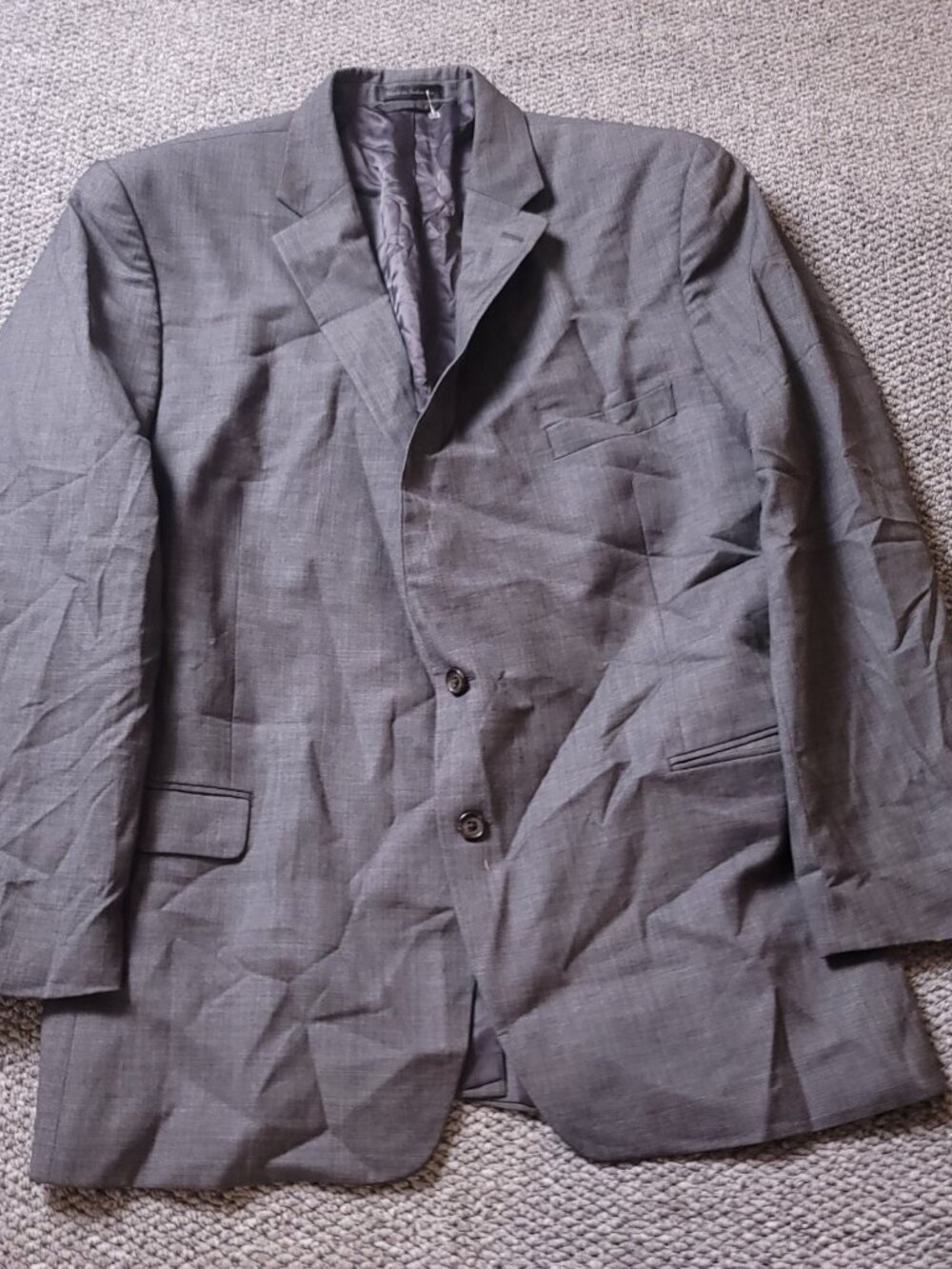 LRL Ralph Lauren Blazer Mens 50R  Wool  Gray Suit Jacket